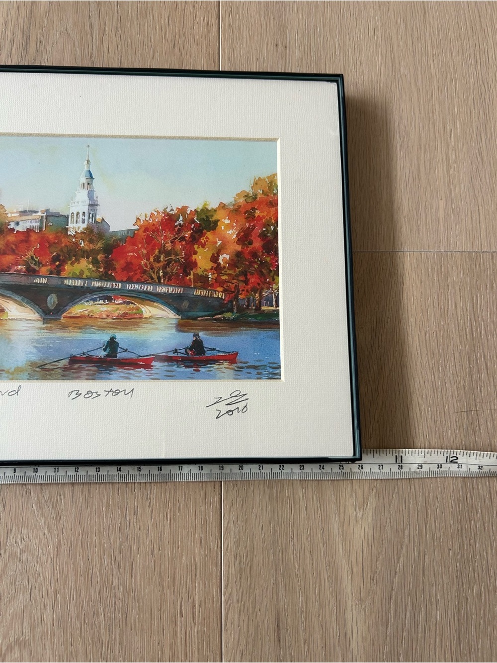 Harvard Rowing Framed Artwork - Picture 3 of 4